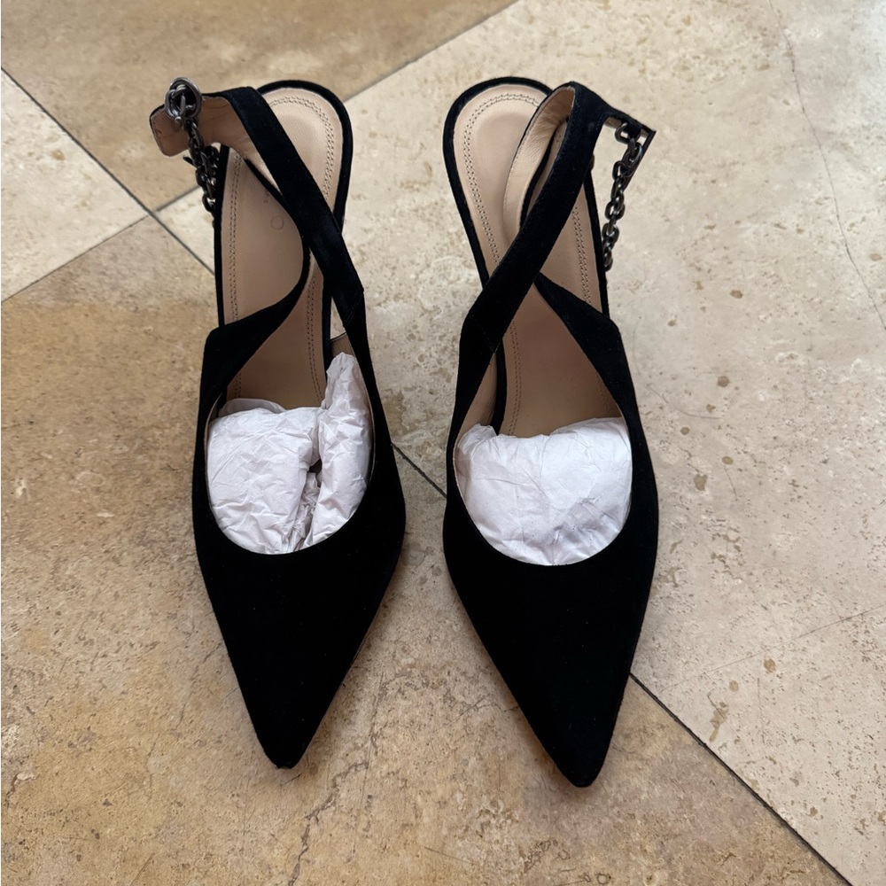 IRO Black Heels with Ankle Strap